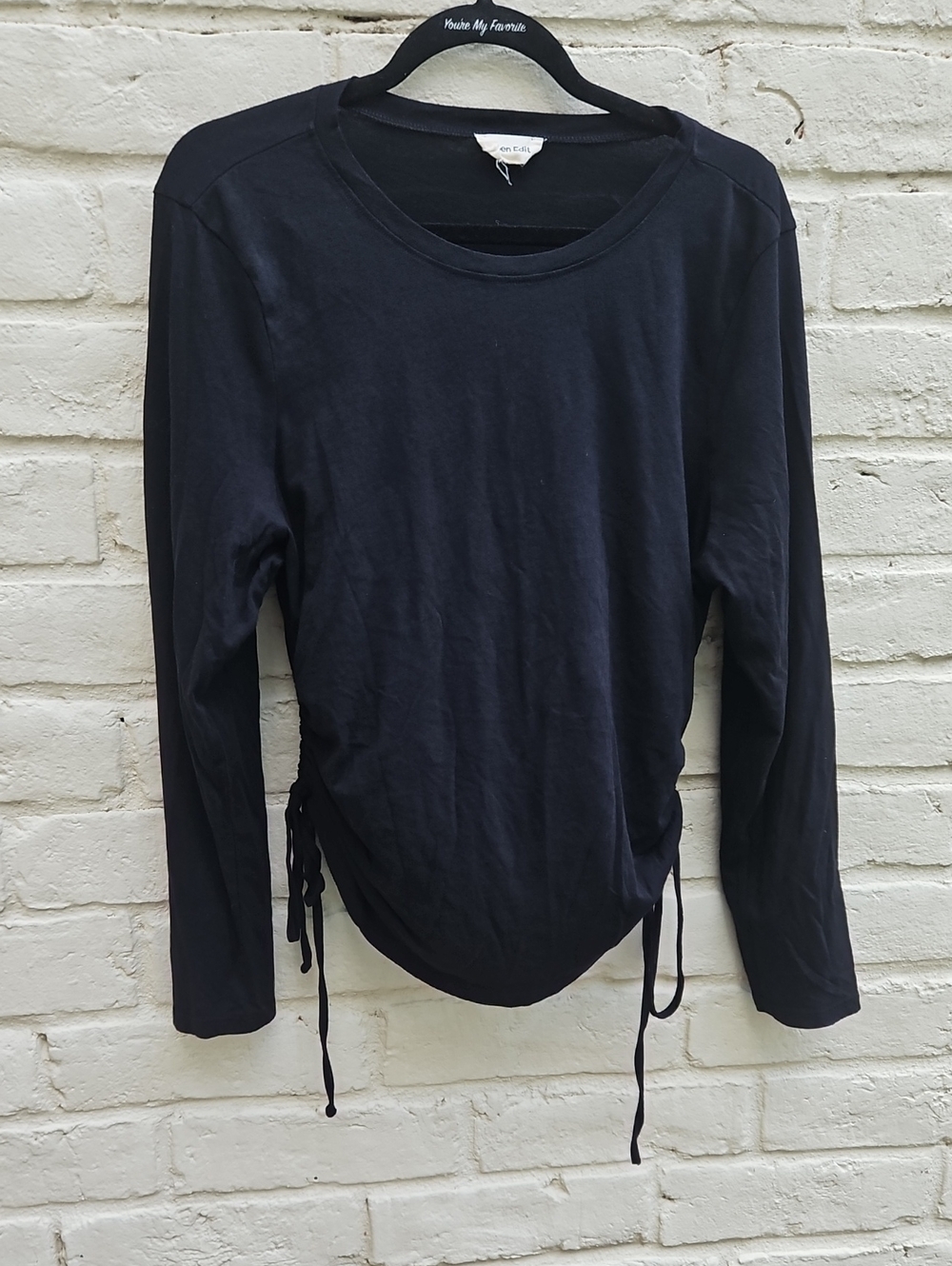 Open Edit Long-Sleeve Cut-out Tee